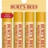 Burt's Bees 100% Natural Moisturizing Lip Balm, Original Beeswax with Vitamin E & Peppermint Oil – 4 Tubes