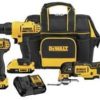 DEWALT 3-Tool 20-Volt Max Power Tool Combo Kit with Soft Case (Charger Included and 2-Batteries Included)
